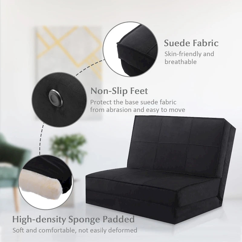 Fauteuil convertible pliable, chaise longue rabattable, canapé-lit