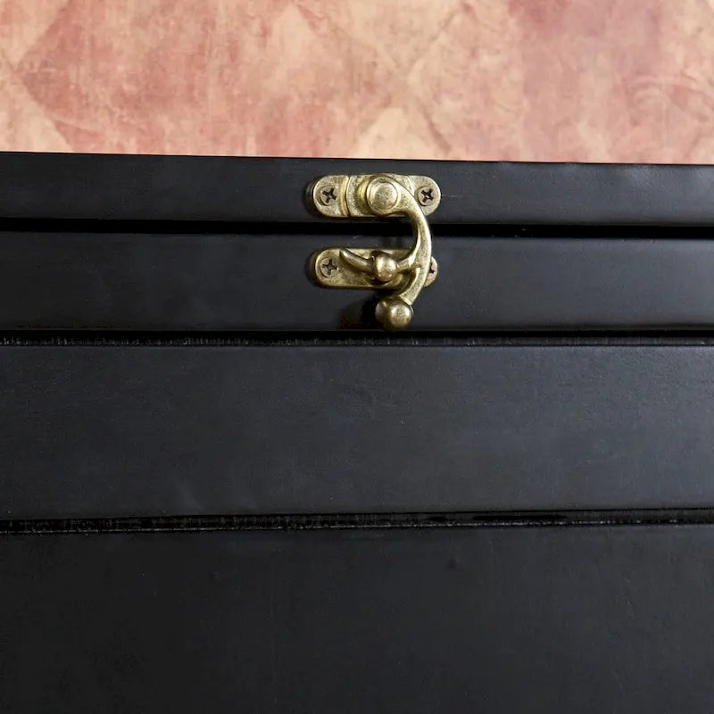 Black Fold-out Convertible Corner Desk with Shelves and Corkboard