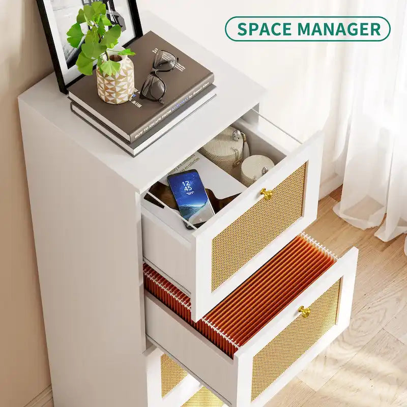 15-inch Deep 4 Drawers Vertical File Cabinet with Lock