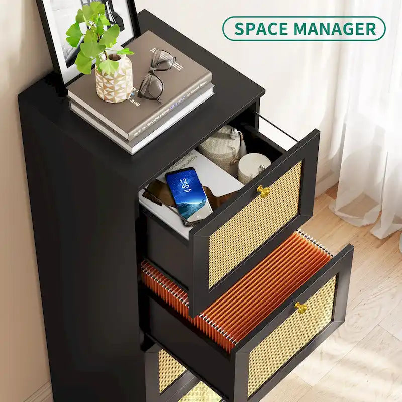 15-inch Deep 4 Drawers Vertical File Cabinet with Lock