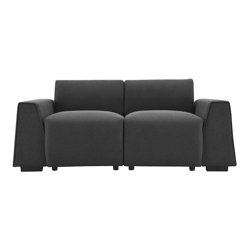 71 x 35.5 Inch Modern Linen Fabric Sofa Stylish Minimalist 2-3 Seat Couch Easy to Install