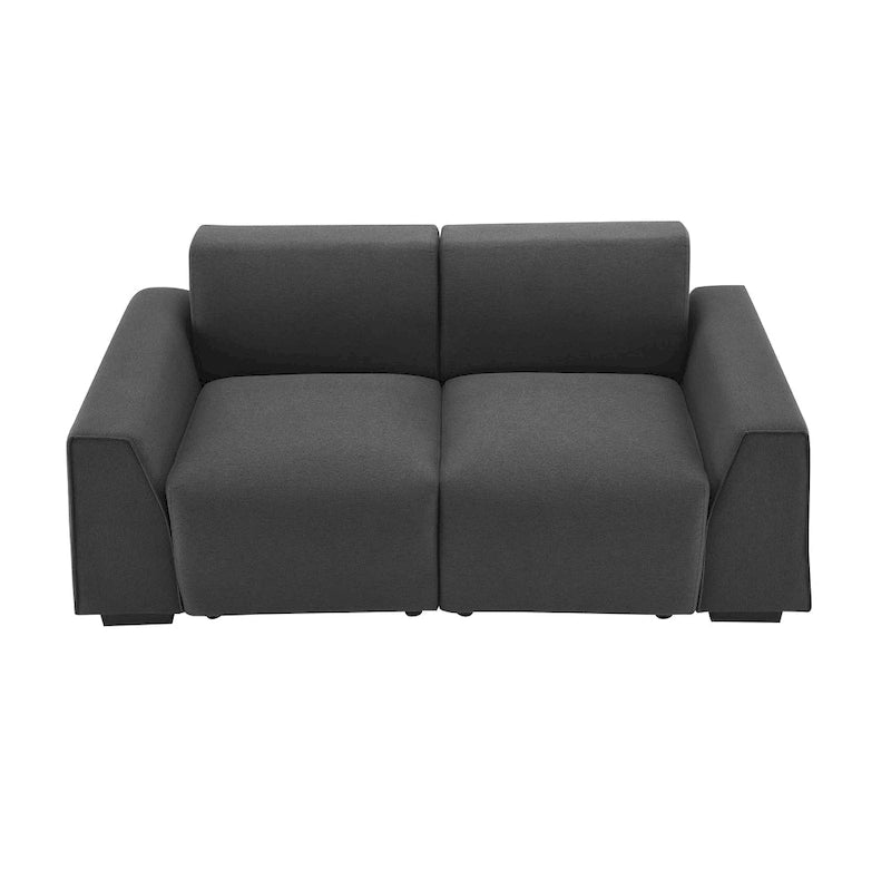 71 x 35.5 Inch Modern Linen Fabric Sofa Stylish Minimalist 2-3 Seat Couch Easy to Install