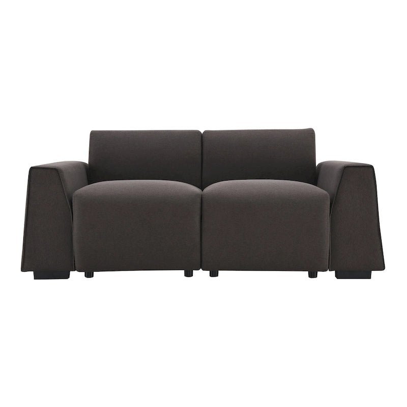 71 x 35.5 Inch Modern Linen Fabric Sofa Stylish Minimalist 2-3 Seat Couch Easy to Install