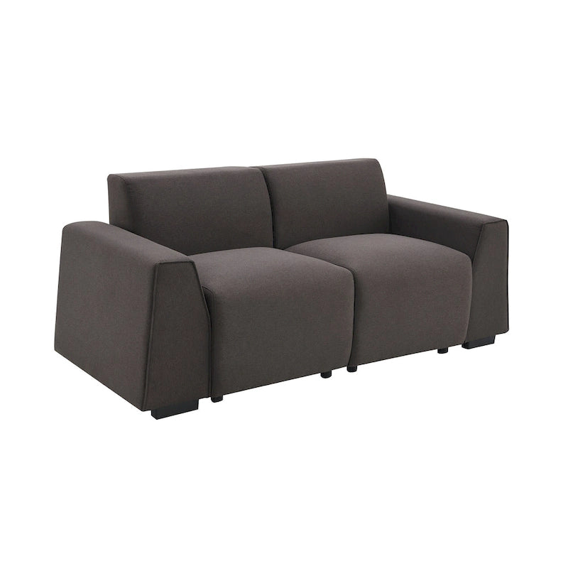 71 x 35.5 Inch Modern Linen Fabric Sofa Stylish Minimalist 2-3 Seat Couch Easy to Install