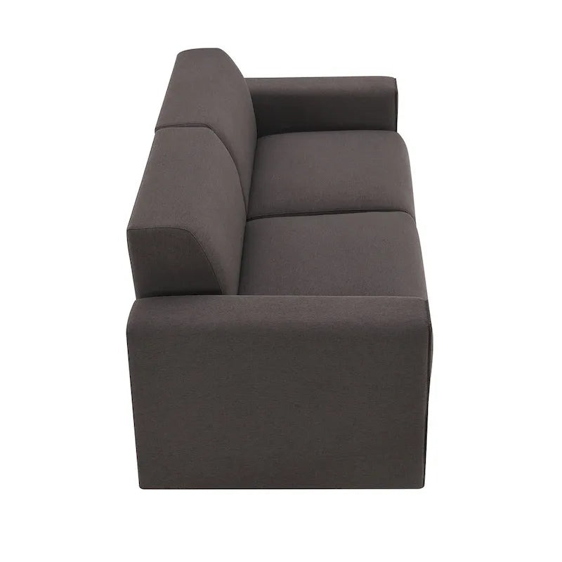 71 x 35.5 Inch Modern Linen Fabric Sofa Stylish Minimalist 2-3 Seat Couch Easy to Install