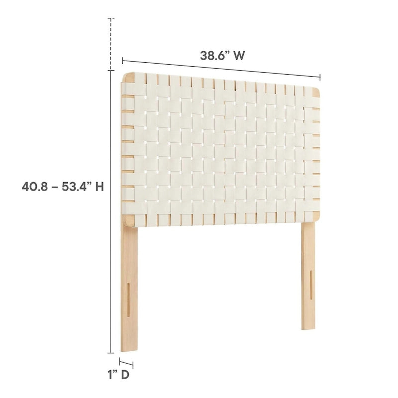 Twin/Full/Queen/King Vegan Leather Weave Headboard