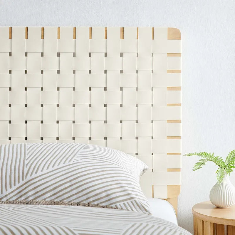 Twin/Full/Queen/King Vegan Leather Weave Headboard