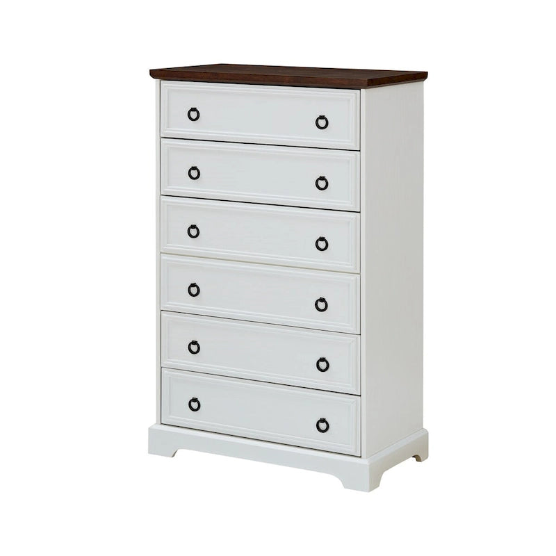 Modern 6 Drawer Dresser for Bedroom, Tall Chest of Drawers Closet Organizers & Storage Clothes