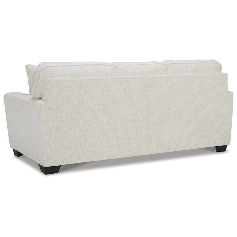 Queen Sofa Sleeper with Pull-Out Bed, Crosshatched Upholstery, Classic Contemporary Style